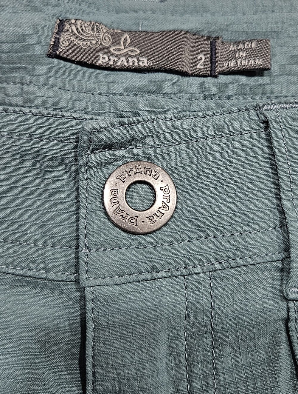 Prana Women's Teal Athletic Shorts - Picture 3 of 7